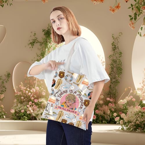 Bolso tipo tote Murder para fans de Jessica Fletcher, merchandising de Cabot Cove miniatura 3
