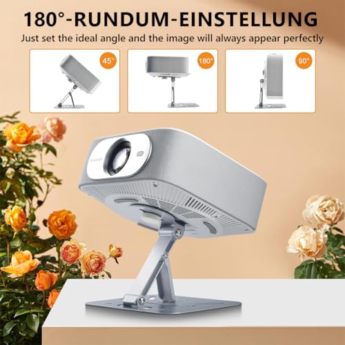 Image of ZORBES Projector Stand Desk Holder Bracket Metal Desk Support, 5 Adjustable Height, Universal Screw Mount Design, 10kg Loading Capacity, Office Home Theater Projector Holder