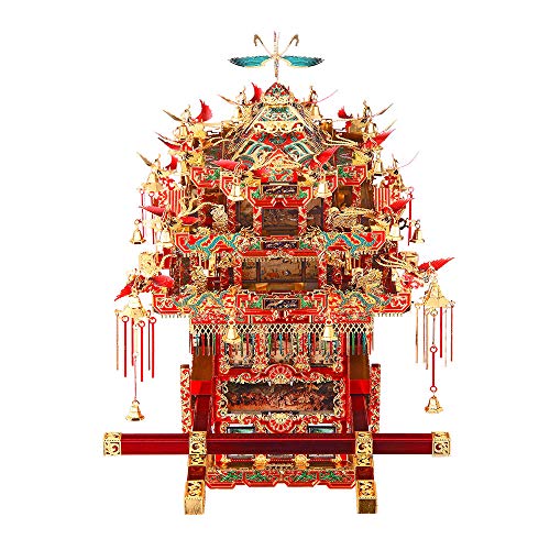 Preisvergleich Produktbild piececool 3D DIY Chinesisches Traditionelles Kulturhandwerk Metal Modell Metallmodell-Puzzles für Erwachsene -Bridal Sedan CHAIR-288pcs