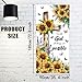 arricraft 1 Pc with God All Things are Possible Door Cover Decorations, Sunflower Flower Religious Cross Front Door Banner Polyester Door Backdrops for Outdoor Indoor Holiday Supplies 35.4x72.8 Inch