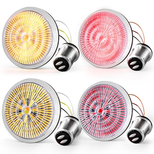 Image of LX-LIGHT New Upgrade 2 Inch 1157 LED Turn Signals Front Rear Kit Compatible with Touring Dyna Softail Sportster Street Glide Road Glide Iron 883 Motorcycles (4PCS)