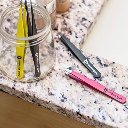 image for Tweezers for Ingrown Hair by Tweezer Guru - Best Stainless Steel Profe