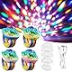 YOUYIKE 4 Stück Mini Discokugel Kinder, Disco Ball Licht, Klein Discokugel Armband, Disco Licht für Kind Party, Auto Tanzen, DJ Club, für Alle Partys und Autoinnendekoration