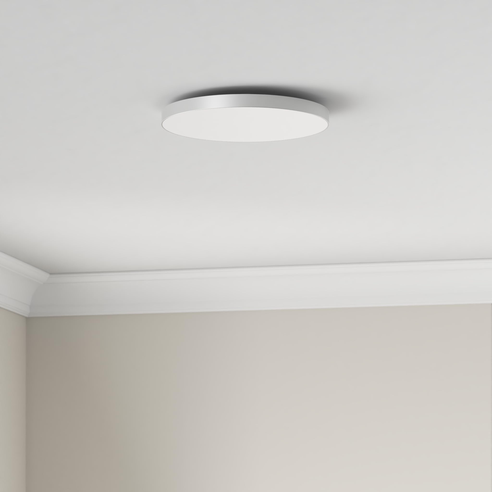 OUILA Plafoniera LED Soffitto Dimmerabile, 24W Lampada da Soffitto con Telecomando 3000K-6500K Plafoniera Bagno IP44 Impermeabile Ø28CM 2000LM Lampadario LED Moderna per Cameretta, Cucina, Soggiorno