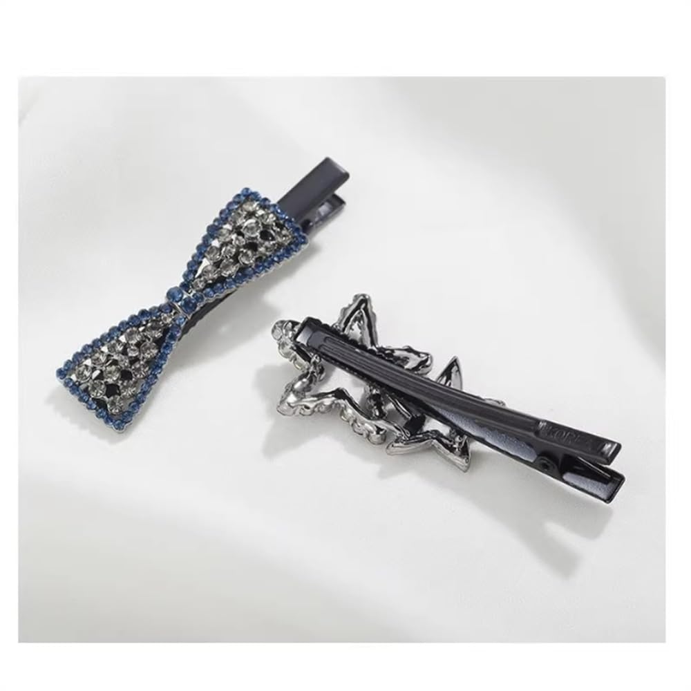 Fermaglio per Capelli Laterale Fermaglio for capelli con fiocco e frangia semplice da donna Copricapi da Donna e da Ragazza
