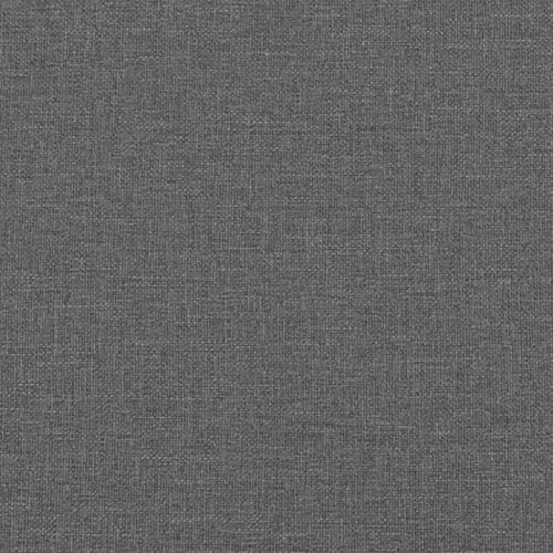 vidaXL Bettrahmen mit Matratze Dunkelgrau 180 x 200 cm Stoff, Schlafzimmermöbel, Moderner Stoffbett, Rechteckig, Robustes Boxspring, Taschenfederkern-Matratzenlösungen