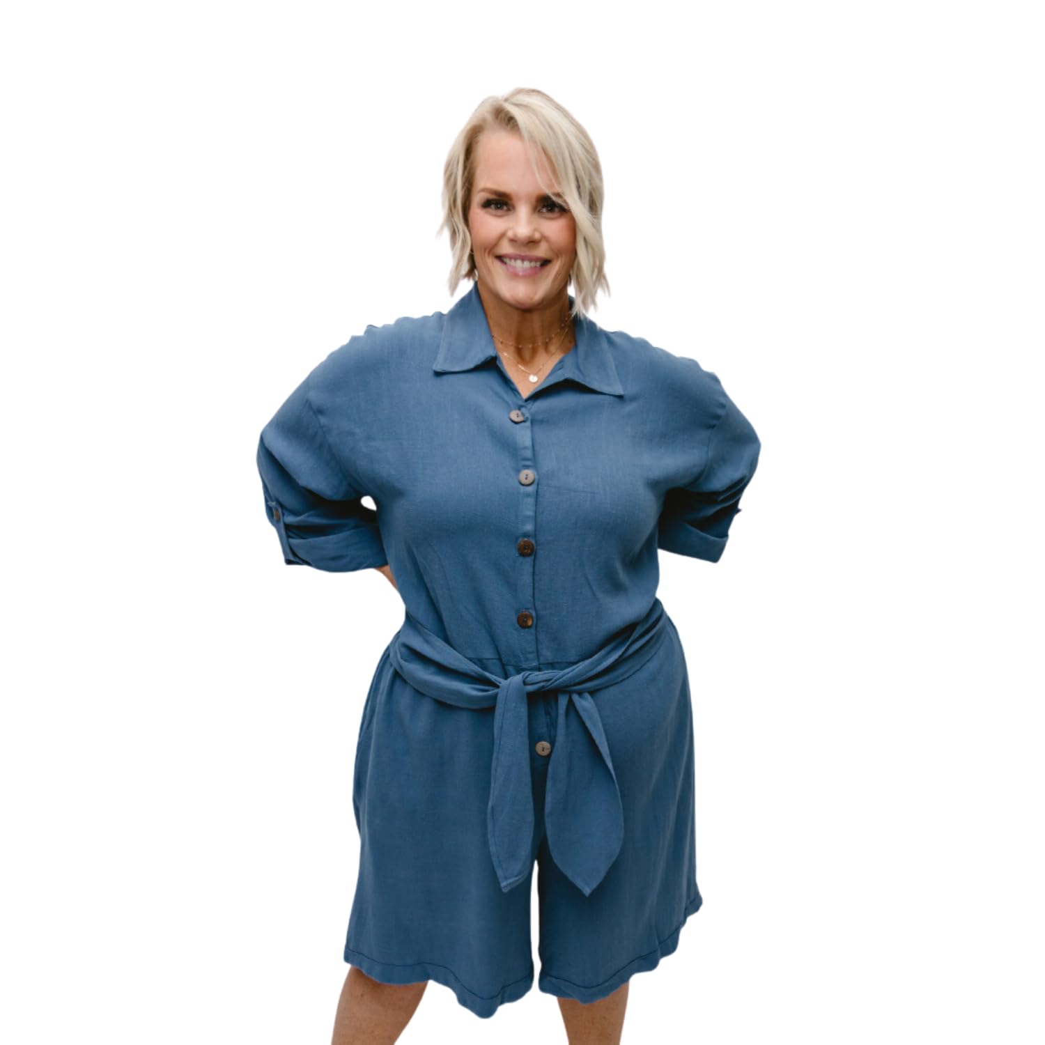 Halftee A Little Bit More Linen Romper