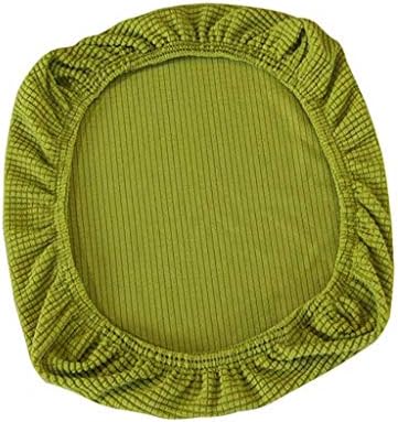 Elastic Stretch Chair Seat Cover Round Spandex Chair Covers Covers Removable Washable fit for Office Chairs,Dining Room Chairs,Bar Stools (Beige)