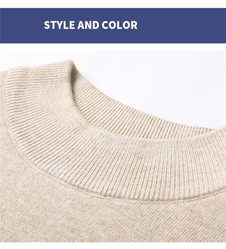 Men's Solid Color Half Turtleneck Sweater Slim Fit Pullover Sweater Soft Touch Casual Basic Sweater Autumn Winter4