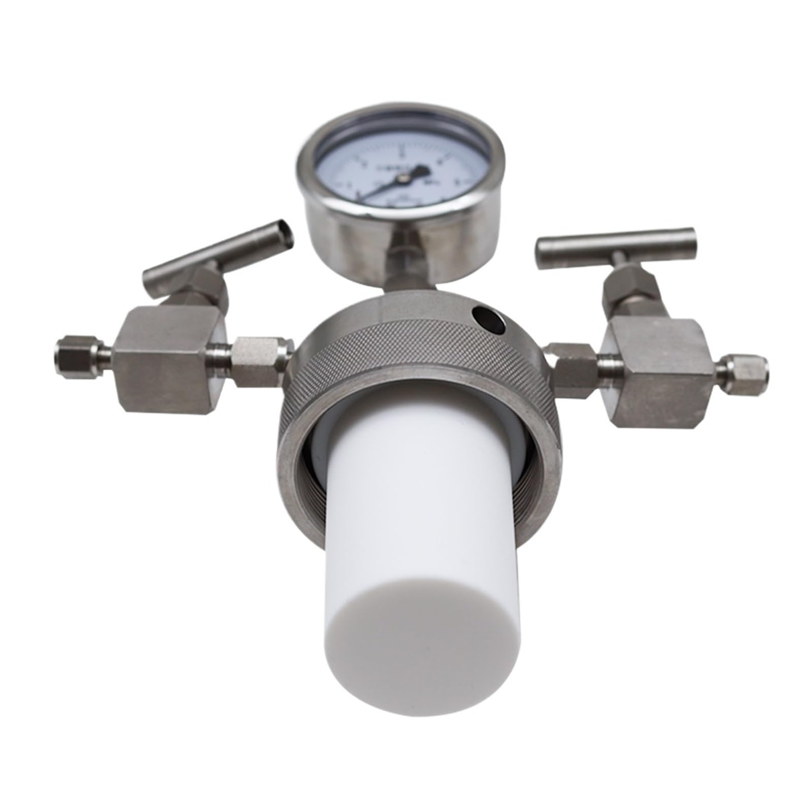 Reaktor syntezy hydrotermalnej Synteza hydrotermalna Autoklaw Naczynie reaktora + manometr wlotowy i wylotowy 25ml 6Mpa