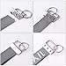 HRLORKC 50 Sets Key Fob Hardware Key Fob Keychain Wristlet with Split Ring 1.25 Inch