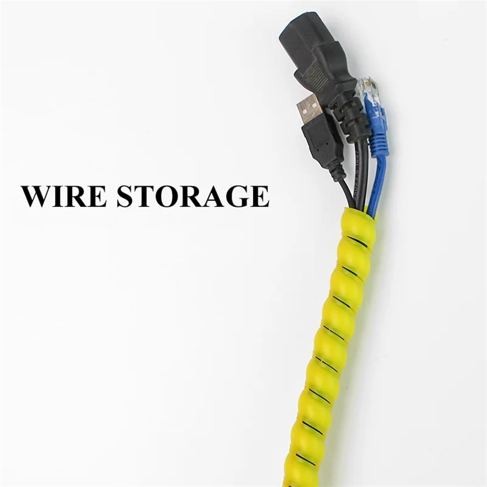 1/5M Wickelrohr 8/10/14/16/20/25mm Draht Veranstalter Kabel Schutz hülse Rohr Schutz Hülse Spirale Wrap Wickelschutz für das Heimbüro(Orange,35mm X 5Meters)
