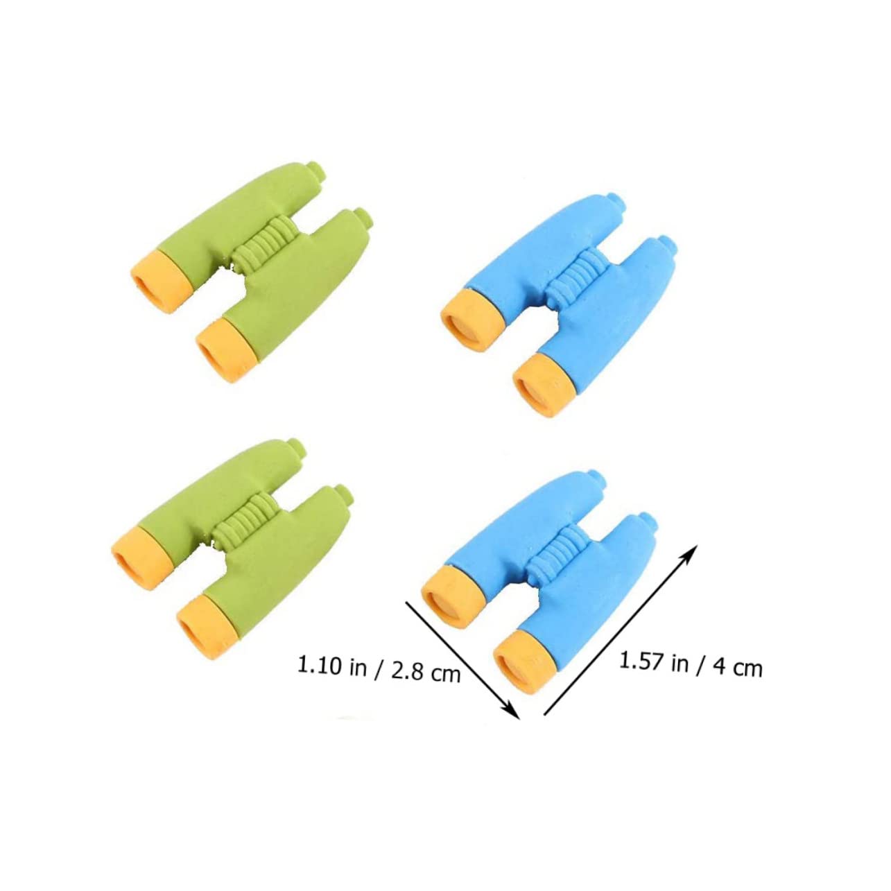 jojofuny 5 Set Gomme Per Studenti Forma Di Telescopio Colorate E Divertenti Cancellare Per Ufficio Gommine Resistenti E Facili Da Usare Per Studio E Disegno 24 Pezzi * 5