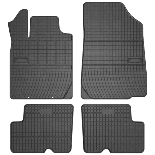 MOTOS Tapis de sol caoutchouc pour Dacia Logan I 2008-2014 Améliorez Votre Confort de Voyage avec Le tapis noir antidérapant Auto ET- tapis voiture Tous...