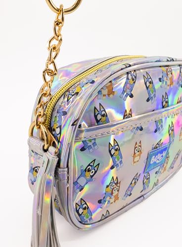 Fast Forward Bluey Purse Crossbody Handbag for Women | Bluey Metallic Vinyl Women's Shoulder Handbag | Bluey Accessories for Girls3