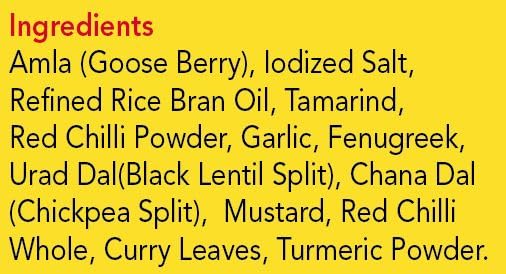 Swetha Telugu Foods Amla Pickle with Garlic, Gooseberry, No Preservatives, 500g Pet Bottle - Image 3 thumbnail