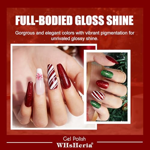 Set de esmaltes en gel Red Christmas TPO Free 6 pcs 10ml miniatura 6