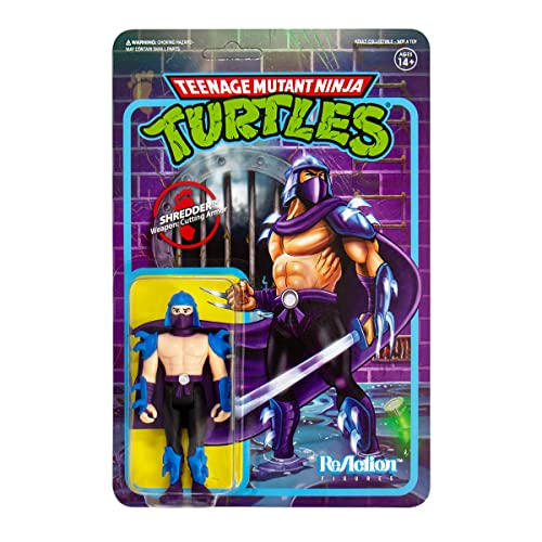 Super7 Teenage Mutant Ninja Turtles Shredder 3.75 in Reaction Figure