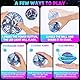 Taoxee Fliegender Ball LED, Magic Flying Orb mit Handsteuerung, Schwebender Hoverball Leuchtender Flying Spinner, Mini Drohne für Kinder Indoor/Outdoor, Cooles Spielzeug Geschenk für Jungen Mädchen