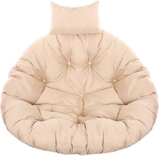 Extra Grande Columpio Silla Cojín No-resbalón Suave Wicker Rattan Huevo Colgante Cojin Silla Cesta Colgante (Cojin Solamente),Grueso Papasan Cojin Silla-G 105x105cm(41x41inch)