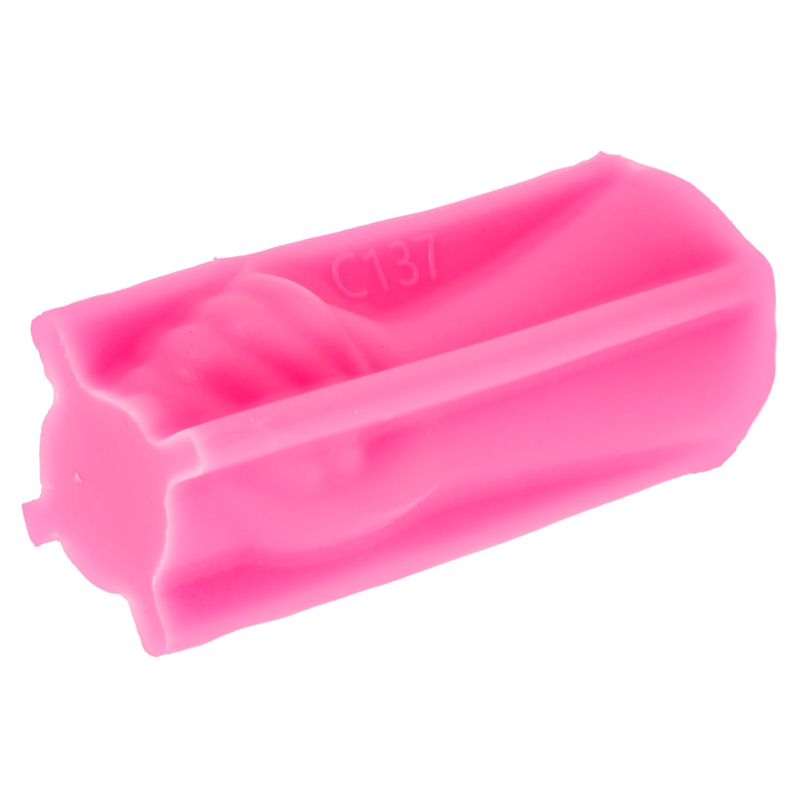 VILLCASE 2St Handgefertigte Blumentopfform handgemachte handmade künstlicher Farn zylindrisch epoxidharz formen Schminkpinsel Form für Zement Desktop-Deko-DIY-Form Rosa