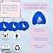 sosoftwell 4 Pack N20 Nasal CPAP Mask Liners Compatible N20 Nasal Mask Cushions Silky Comfort Reducing Facial Redness and Pressure Marks for Enhanced Comfort (Blue, Large)