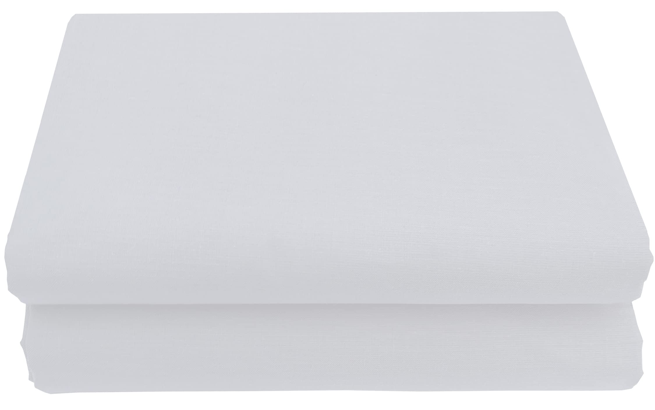 HOMELY IDEAS 200 Thread Count White Egyptian Cotton Flat Sheets, Rich Cotton, Breathable, Durable, Smooth, Comfortable & Soft Bed Sheet (WHITE, KING)