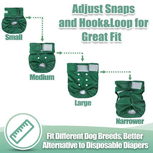 Image of wegreeco Washable Female Dog Diapers (Pack of 3)