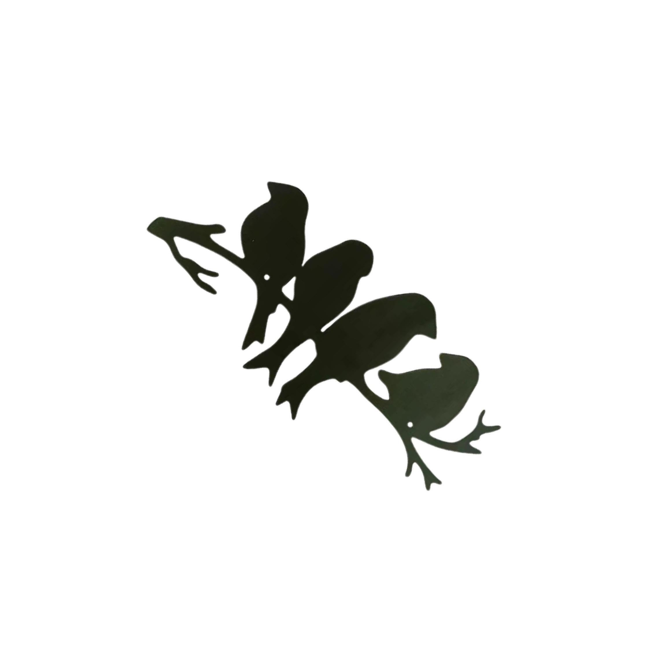 PIXZCSA Artistic Birds Wall Sculpture Premium Iron Ornament for Home Bedroom Living Room Wall Art Decorations Etc. Bar Cafe