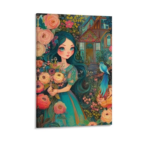 Peinture sur toile décoration murale pour habiller un mur vide de chambre 20x30