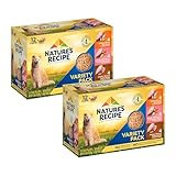 Nature&rsquo;s Recipe Chicken, Salmon and Turkey Recipes Variety Pack Wet Dog Food, 12-2.75 oz. Cups, 2...