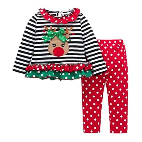 Noubeau Christmas Outfit for Toddler Girls Cover