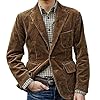 Heren retro corduroy colbert plus size losse casual colbert bruin, zwart