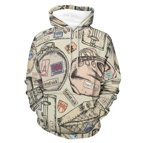 Sweatshirt pull à capuche fin des vêtements inconfortables grâce à ce look rétro S