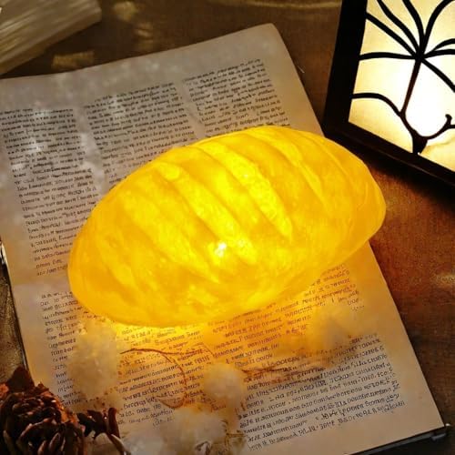 Realistic LED Bread-Shaped Night Light | Soft Glow Croissant and ...
