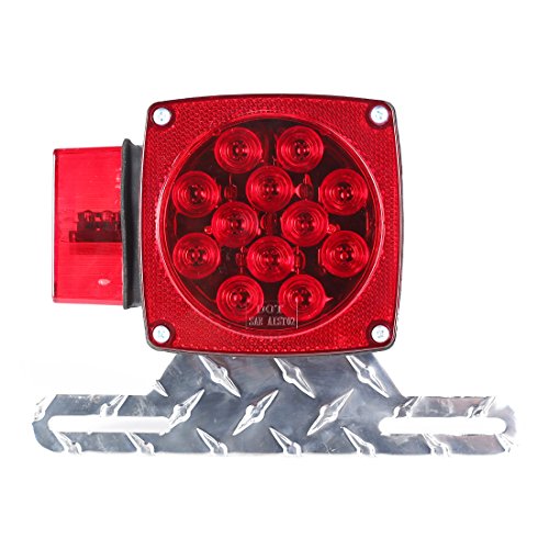 Czc Auto Aluminum Trailer License Plate Light Bracket #TOP4