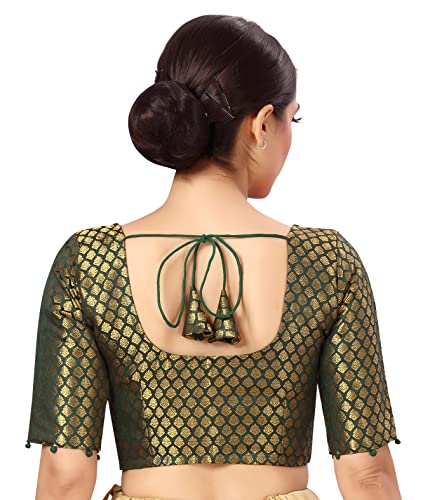 Image of Studio Shringaar Women's Polyester Elbow length sleeves Blouse