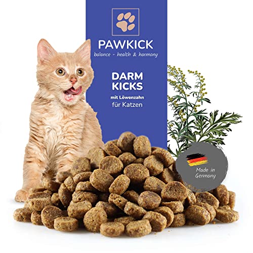 PAWKICK DARM-Kicks CAT, Leckerlies mit Kräuterextrakten für Katzen 78g für eine Positive Darmflora 3 Monatskur Cover