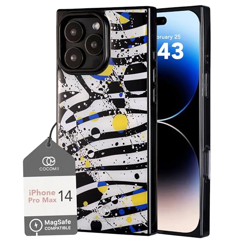 Image of COCOMII Rectangle for iPhone 14 Pro Max Case, Bold Chroma Zebra