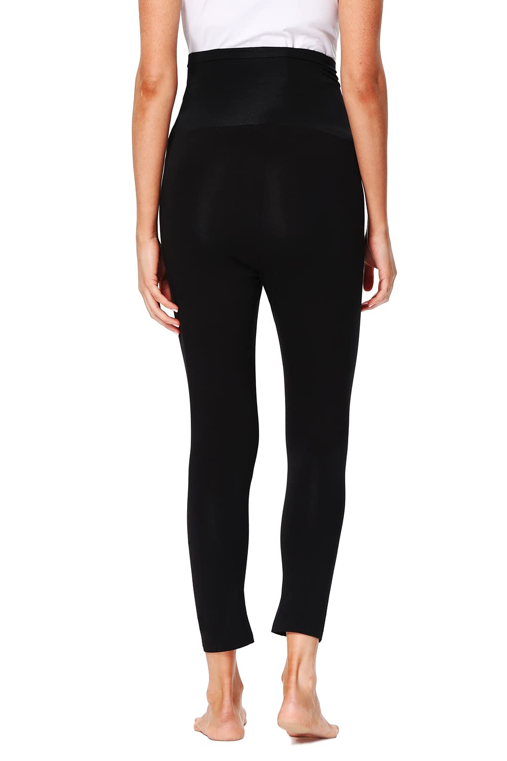 Hocaies Leggins Premamá Leggings Premamá Algodón Leggins Embarazada Mujer Deporte Embarazo Pantalones Cintura Alta Pantalones Elásticos y Cómodos 7/8 de Longitud