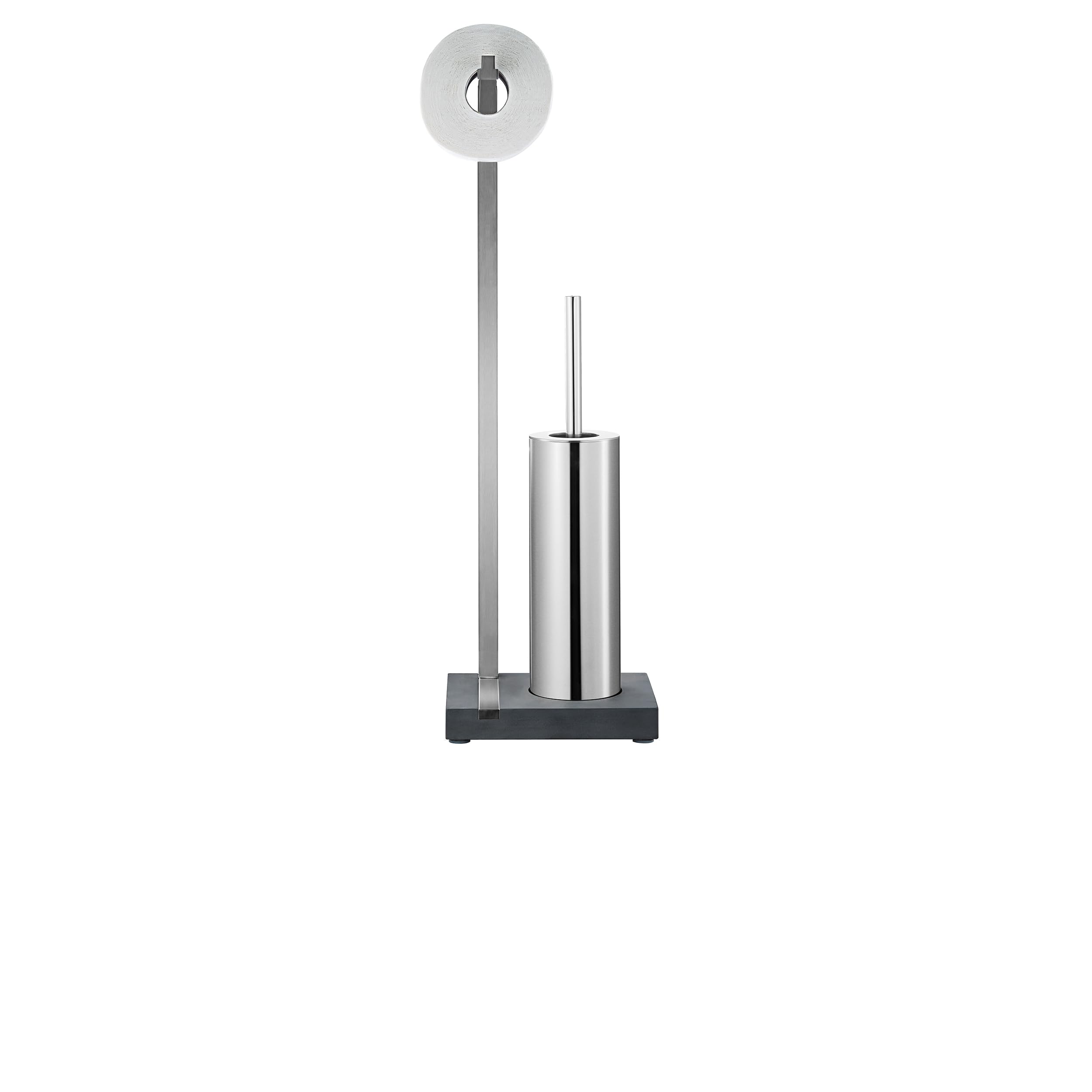 Blomus Toilet Butler, matt Brushed MENOTO, Silver, Anthracite