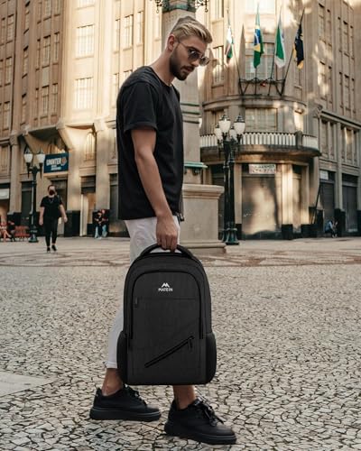 Image of MATEIN 15.6 Inch Backpack for Men Women, 20 L Personal Item Casual Backpack Airline Approved, Water Resistant Laptop Computer Backpack with Multiple Organized Pockets, Black