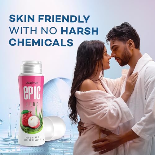 Image of Manforce Epic Lube | Aloe Vera & Litchi | 60ml | Water-based