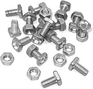 KINGLAKE 50 Sets Greenhouse Nuts and Bolts, Hex Nuts and Square Head Bolts for Installing and Fixing Greenhouse