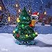 Disney Lilo & Stitch Light-Up Ceramic Christmas Tree | Battery-Powered Mood Light | 6 Inches Tall