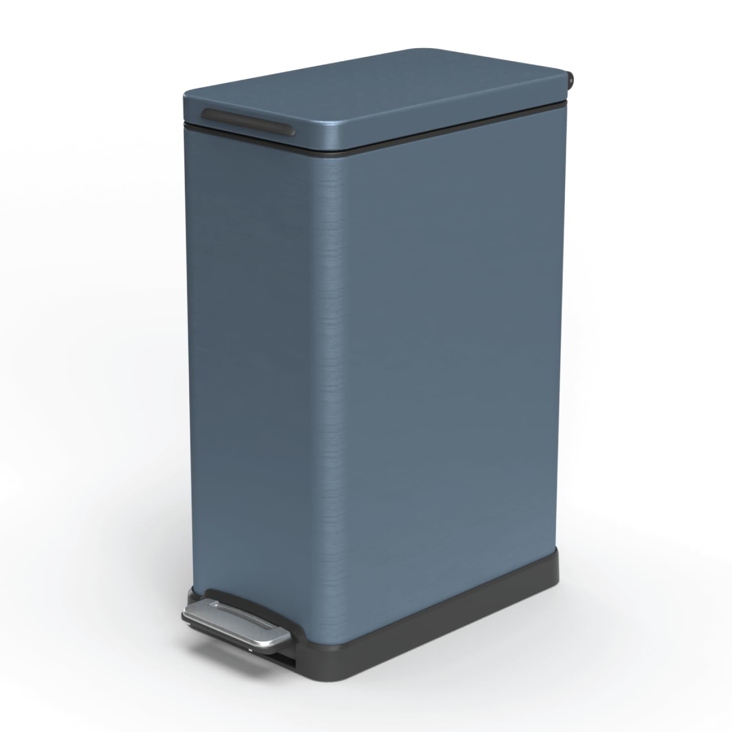 Home Zone Living 12 Gallon Kitchen Stainless Steel Trash Can, Step