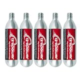 Ctrepower Threaded CO2 Cartridges - 5X 16g CO2 Canisters for Bike Inflator - Quick Inflation for Road, MTB, Hybrid Bikes - Essential for On-The-Go Repairs (5pcs Cartridges)