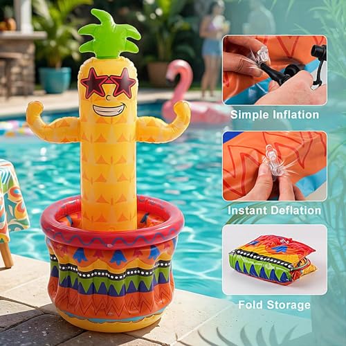 Accessoires de plage gonflables ananas pour bar et barbecue