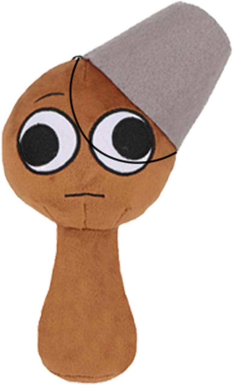 Sprunki Game Plush, Sprunki Toys Plush,Soft Stuffed Animal Pillow Doll Christmas Birthday Gifts for Adult Kids(Dark Brown)