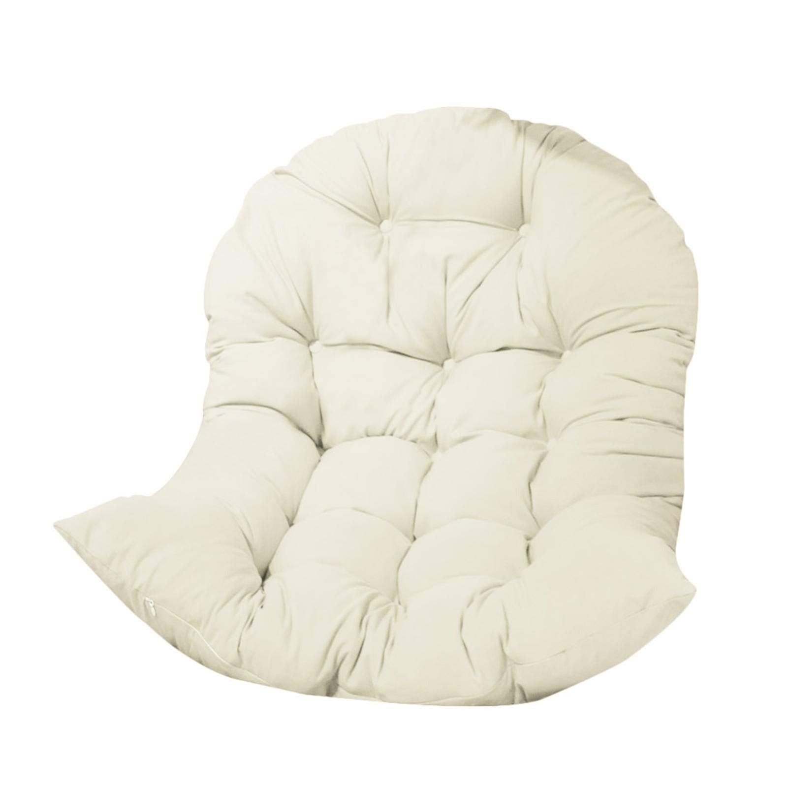 Meiiron Swing Hanging Basket Seat Cushion Egg Chair Seat Cushion Hanging Wicker Rattan Chair Cushion Egg Chair Cushion for Courtyard Garden Balcony Lawn Living Room(Style 8)